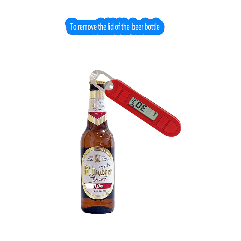 2019 Konyhai eszközök Piros digitális élelmiszer hús hőmérő Főzés BBQ Grill